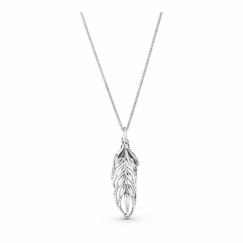 Pandora Australia Floating Grains Necklace - Sterling Silver | ABXOTI510